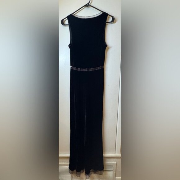 Vintage Y2K Bergdorf Goodman Rosa Nichols Silk Blend Velvet Maxi Slip Dress S - Picture 11 of 16